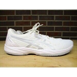 Asics Womens Gel Game 9 1042A211 White Tennis Pickleball Shoes Sneakers Size 12